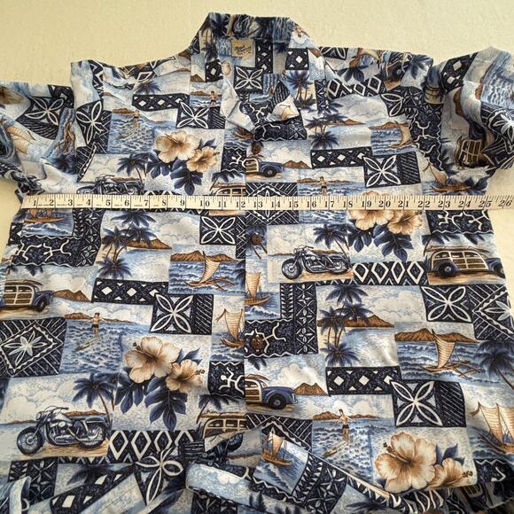 Royal Creations Mens Hawaiian XL Short Sleeve Shirt Made in Hawaii Tropical - Picture 4 of 7